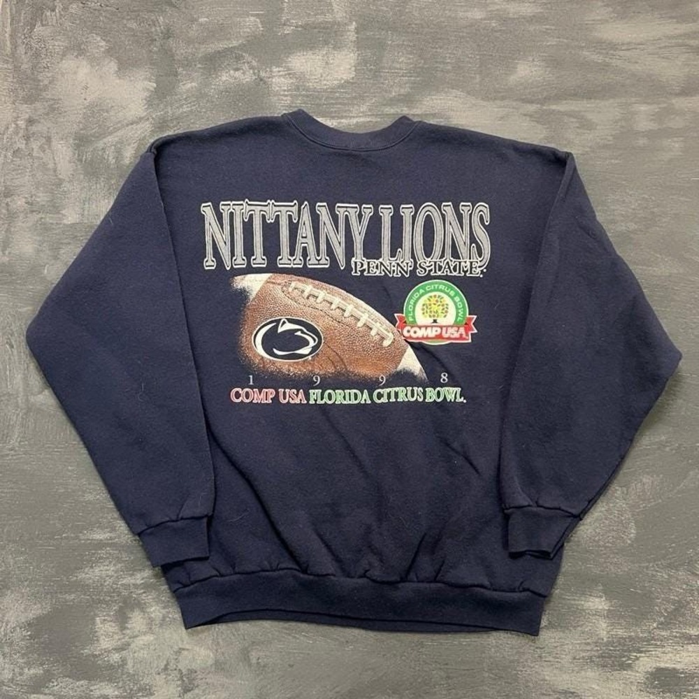 Vintage Nittany Lions Sweatshirt Mens XL Blue 1990s NCAA Football